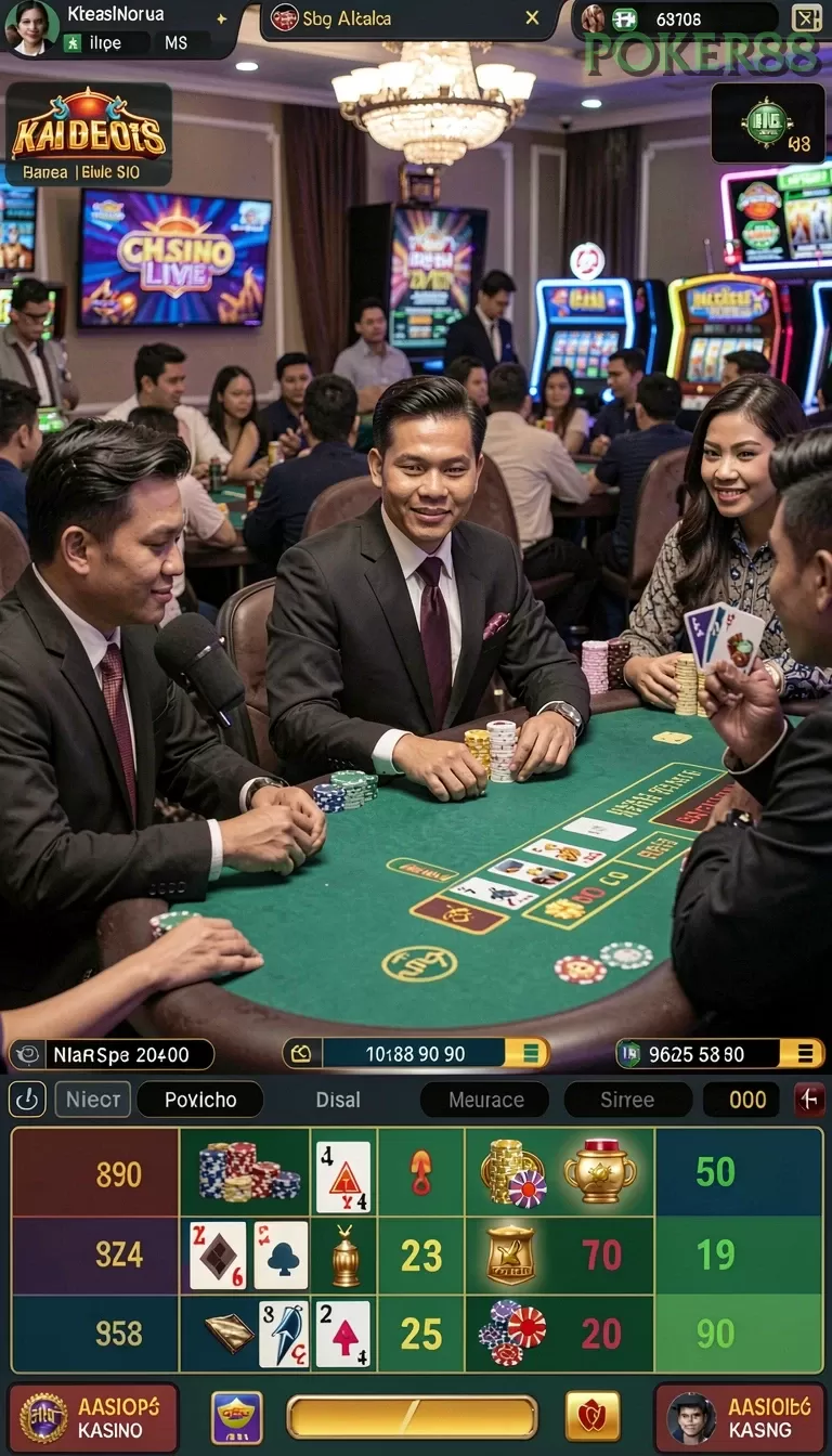 Cuplikan layar 988BET — menu navigasi