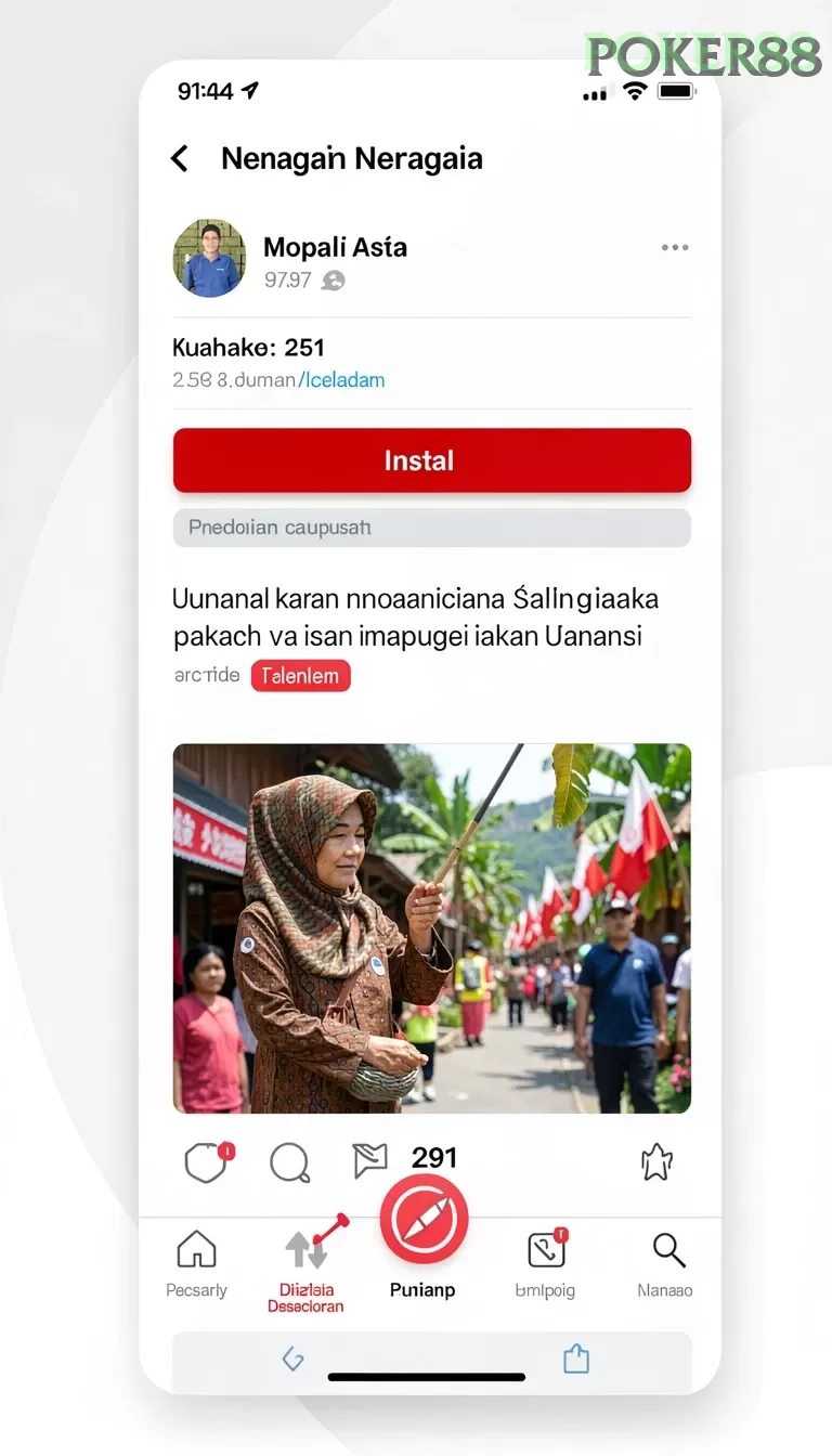 Cuplikan layar GGG888 — menu navigasi